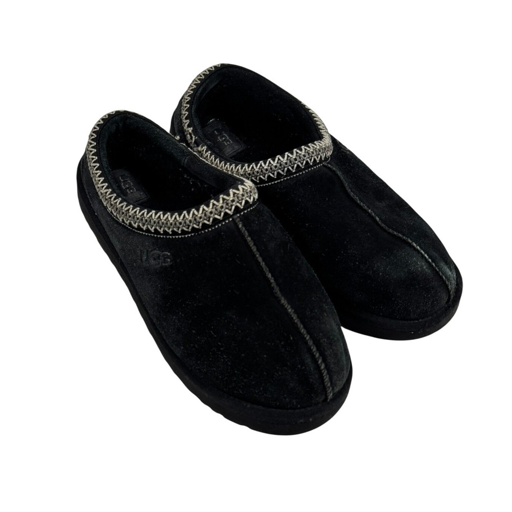 UGG Tasman Slipper Black Suede Mens Size 14 Slip On Shoes 5950